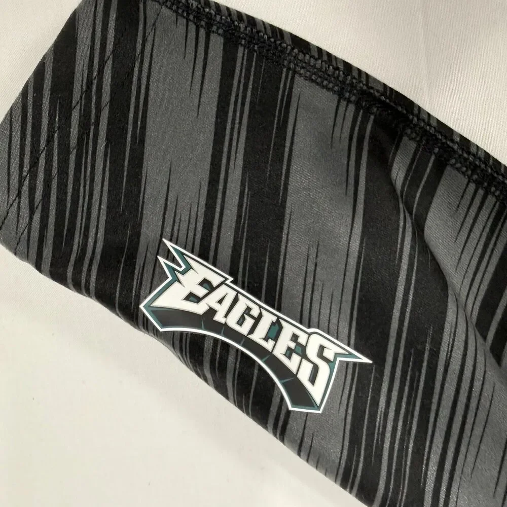 Nike NFL Eagles Dri-Fit Striped Leggings Black Grey Size S Small